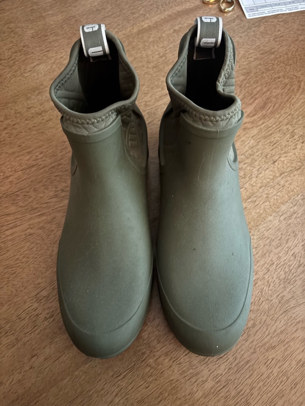 UGG Women's Olive Green Waterproof Ankle Boots